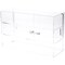 Plymor Clear Acrylic Locking Display Case with Sliding Back, 2 Shelves